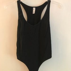 Black Vneck Bodysuit